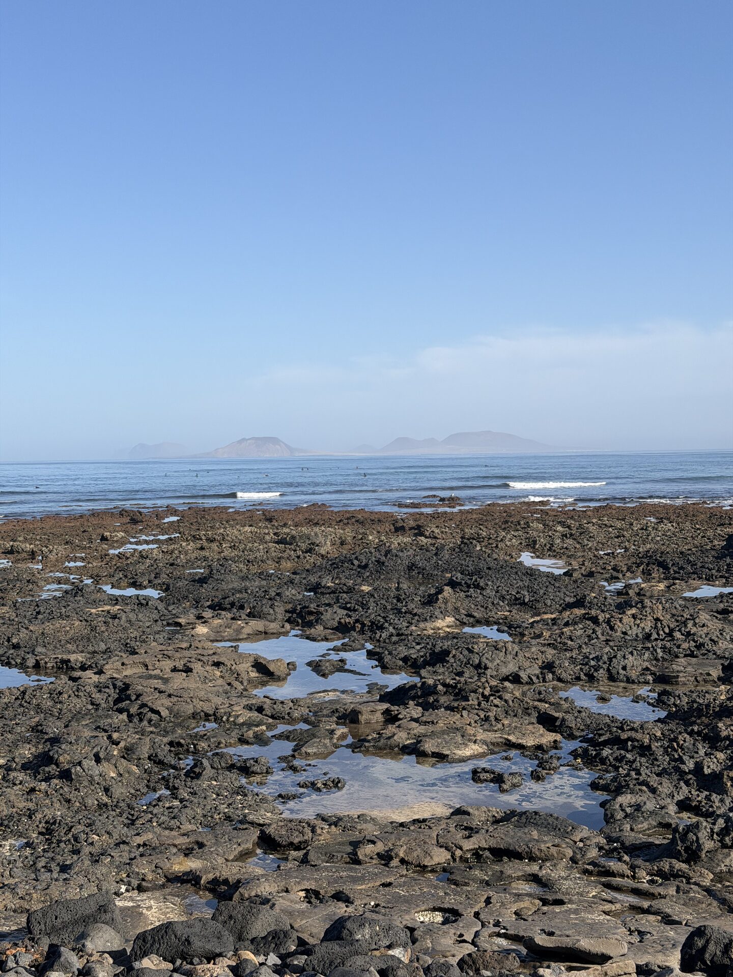Mar abierto frente a Famara